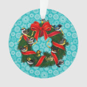 Kerstmis in Birdorable Warblers Ornament (voorkant)