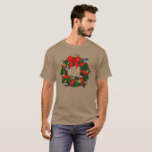Kerstmis in Birdorable Warblers T-shirt (Voorkant volledig)