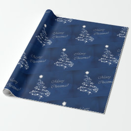 Kerstmis in blauw cadeaupapier