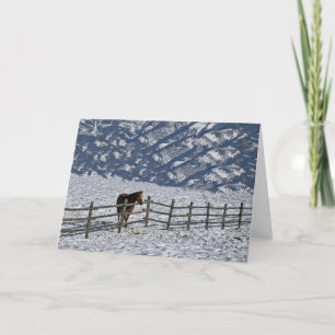 Kerstmis in Bozeman, Montana Feestdagen Kaart