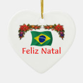 Kerstmis in Brazilië Keramisch Ornament (Voorkant)