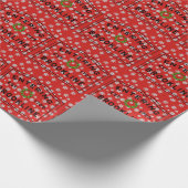 Kerstmis in Brookline Entering Sign Cadeaupapier (Hoek)