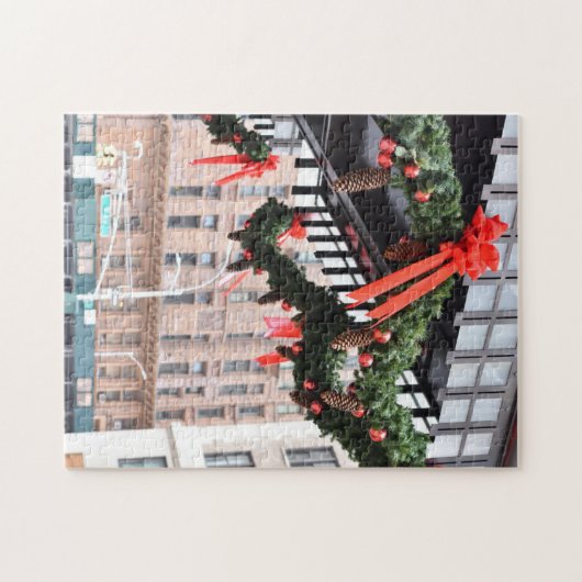 Kerstmis in Carnegie Hall Midtown Manhattan NYC Legpuzzel (Horizontaal)