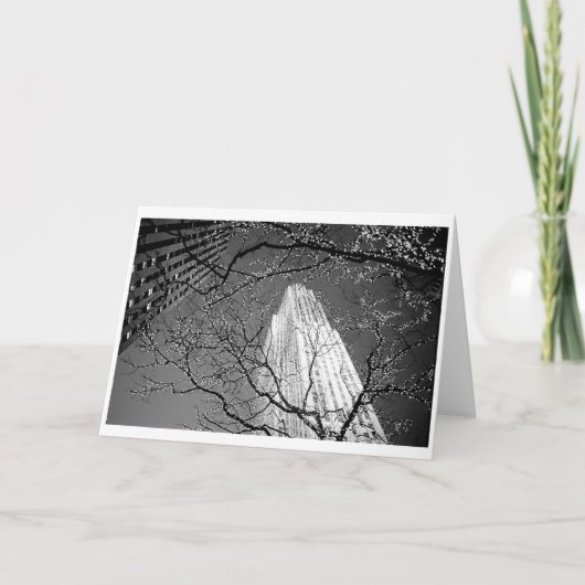 Kerstmis in Centrum New York - Rockefeller Feestdagen Kaart (Voorkant)