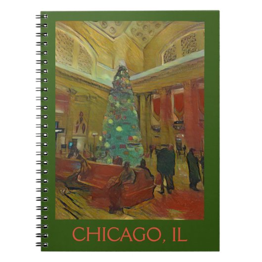 Kerstmis in Chicago Notitieboek (Voorkant)