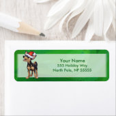 Kerstmis in Chihuahua op groen Etiket (Insitu)