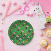 Kerstmis in Chihuahua op groen Papieren Bordje (Feest)