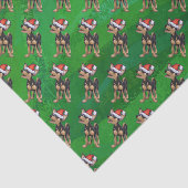 Kerstmis in Chihuahua op groen Tissuepapier (Detail)