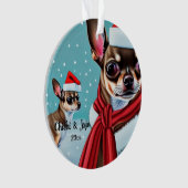 Kerstmis in Chihuahua, Santa Dog Ornament (voorkant)