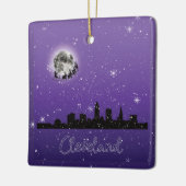 Kerstmis in Cleveland, Ohio Keramisch Ornament (Links)