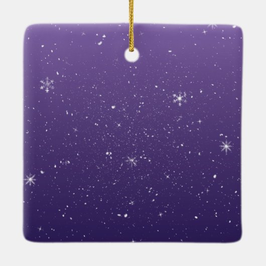 Kerstmis in Cleveland, Ohio Keramisch Ornament (Achterkant)