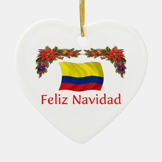 Kerstmis in Colombia Keramisch Ornament (Voorkant)