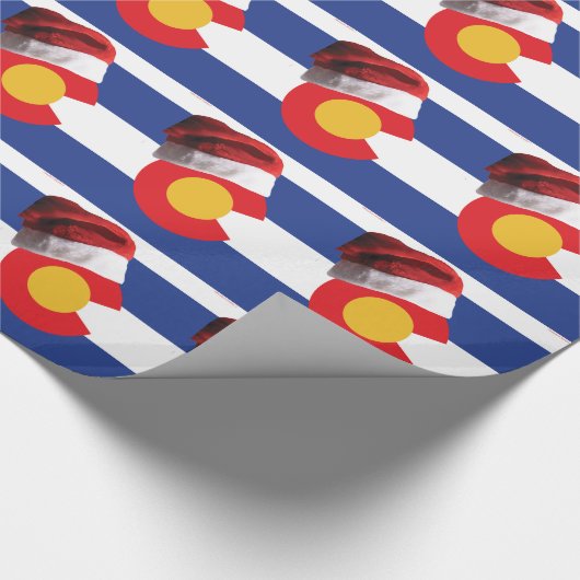 Kerstmis in Colorado Cadeaupapier (Hoek)