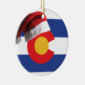 Kerstmis in Colorado Keramisch Ornament (Rechts)