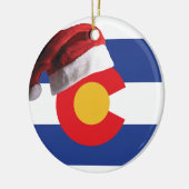 Kerstmis in Colorado Keramisch Ornament (Links)