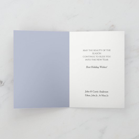 Kerstmis in Colorado Mountain Village Feestdagen Kaart (Binnen)