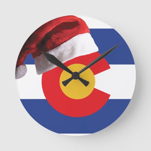 Kerstmis in Colorado Ronde Klok (Voorkant)