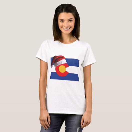 Kerstmis in Colorado T-shirt (Voorkant volledig)