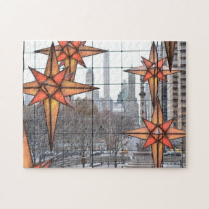 Kerstmis in Columbus Circle Holiday Stars NYC Legpuzzel