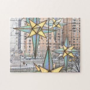 Kerstmis in Columbus Circle Holiday Stars NYC Legpuzzel