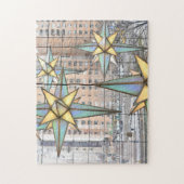 Kerstmis in Columbus Circle Holiday Stars NYC Legpuzzel (Verticaal)