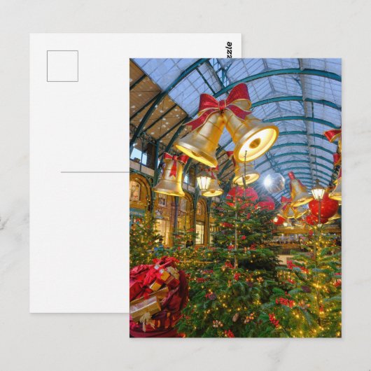 Kerstmis in Covent Garden, Londen Briefkaart (Voorkant / Achterkant)