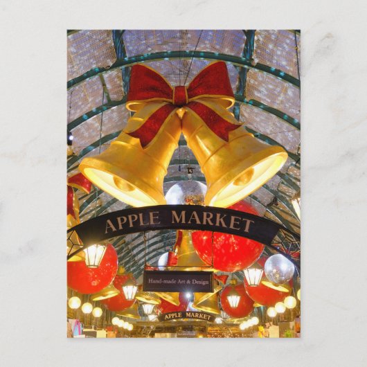 Kerstmis in Covent Garden, Londen Briefkaart (Voorkant)