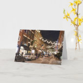 Kerstmis in Covent Garden London UK Fotografie Kaart (Gele Bloem)