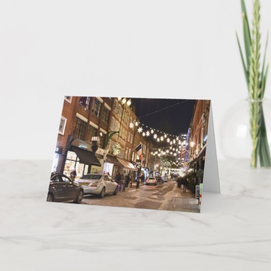 Kerstmis in Covent Garden London UK Fotografie Kaart (Voorkant)