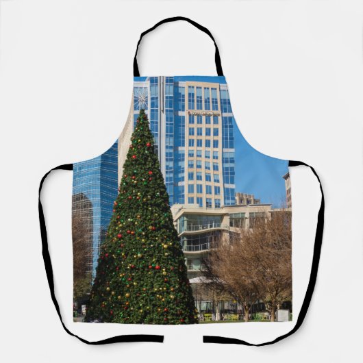 Kerstmis in Dallas Apron Schort (Voorkant)