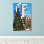 Kerstmis in Dallas Canvas Afdruk (Insitu (Houten vloer))