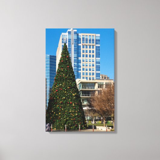 Kerstmis in Dallas Canvas Afdruk (Voorkant)