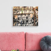 Kerstmis in de arcade door Willowcatdesigns Canvas Afdruk (Insitu (Woonkamer))