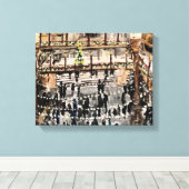 Kerstmis in de arcade door Willowcatdesigns Canvas Afdruk (Insitu (Houten vloer))