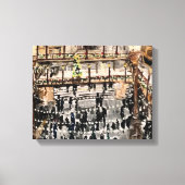 Kerstmis in de arcade door Willowcatdesigns Canvas Afdruk (Voorkant)