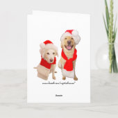 Kerstmis in de auto feestdagen kaart (Achterkant)