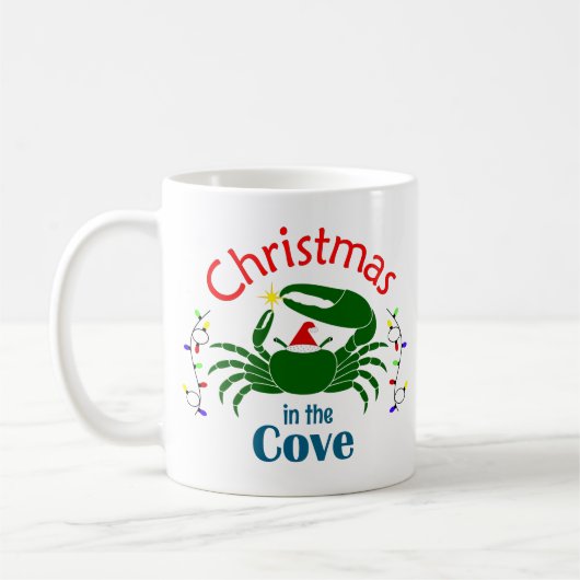 Kerstmis in de baai 11 oz mok (Links)