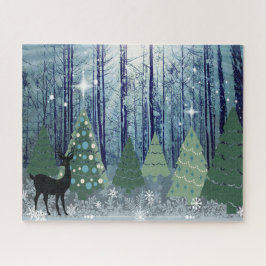 Kerstmis in de Bos Ontwerp Puzzel