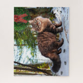 "Kerstmis in de Bossen" 16x20 Legpuzzel (Verticaal)