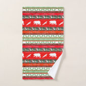 Kerstmis in de bossen bad handdoek (Handdoek)