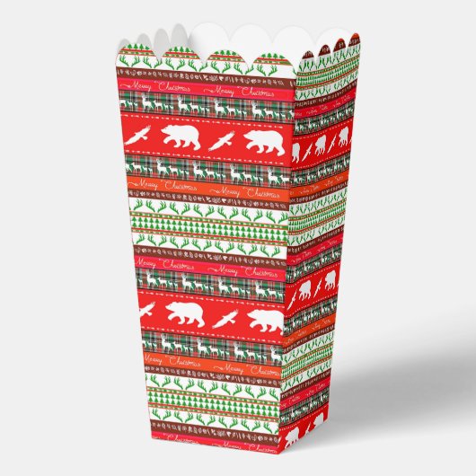 Kerstmis in de bossen bedankdoosjes (Achterkant)