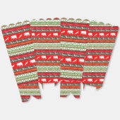 Kerstmis in de bossen bedankdoosjes (Ongevouwen)