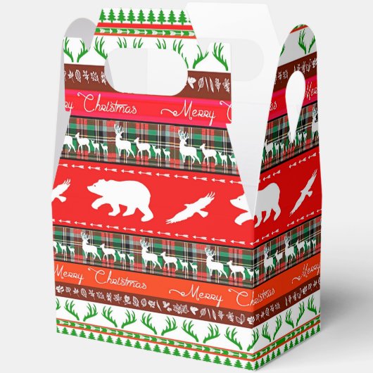 Kerstmis in de bossen bedankdoosjes (Open)