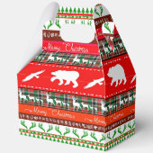 Kerstmis in de bossen bedankdoosjes (Achterkant)