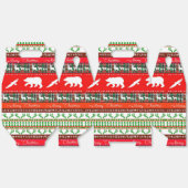 Kerstmis in de bossen bedankdoosjes (Ongevouwen)