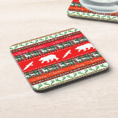 Kerstmis in de bossen bier onderzetter (Linkerzijde)