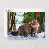 "Kerstmis in de Bossen" Briefkaart (Voorkant / Achterkant)