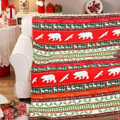 Kerstmis in de bossen fleece deken