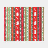 Kerstmis in de bossen fleece deken (Voorkant (Horizontaal))