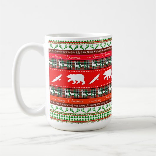 Kerstmis in de bossen koffiemok (Links)